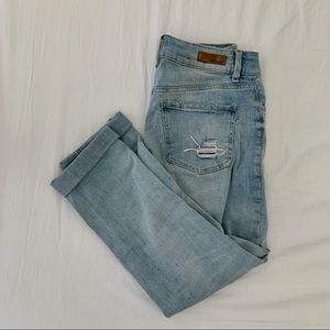 Ripped Girlfriend Jeans